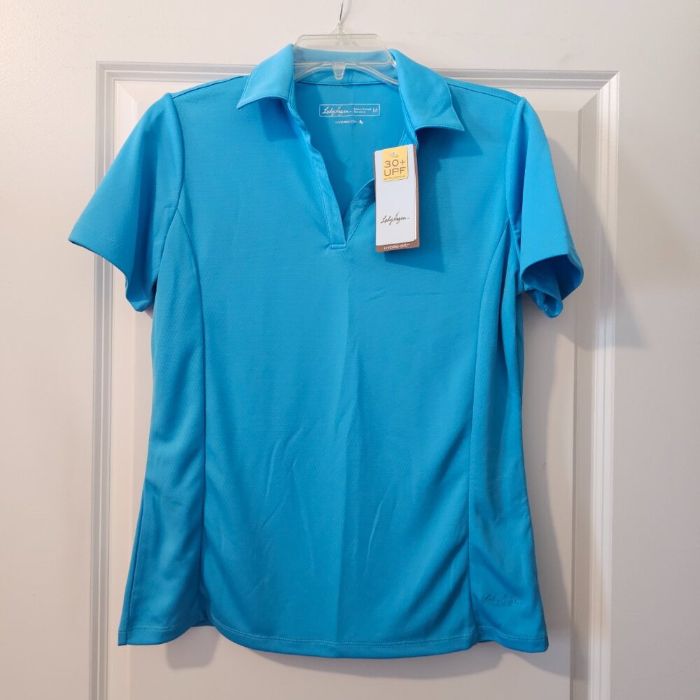 Lady Hagen Hydro-Dri Short Sleeve Golf Shirt, Size M